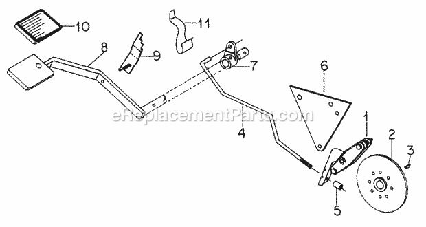 Brakes & Connections-582 Special Diagram and Parts List for 1604 2050598U, 144-582-399, 145-582-399, 142-582-3 Cub Cadet Lawn Tractor